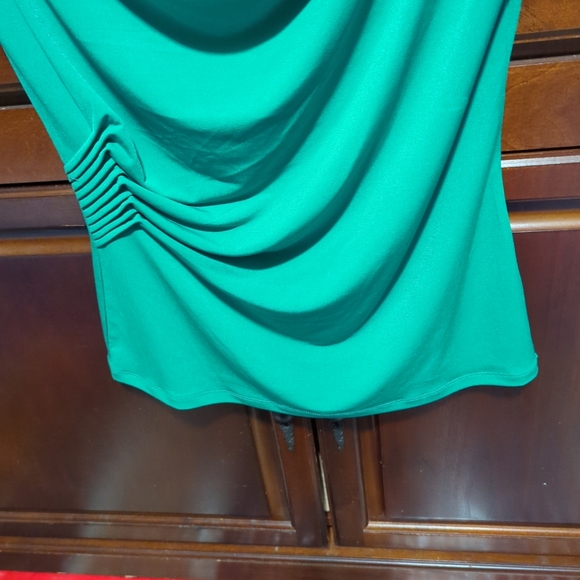 💚Cato Womens Sm Blouse Top Green Knit V Neck Pullover Short Sleeve New W/Tags - Picture 6 of 12